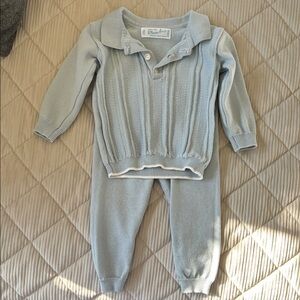 Feltman Brothers Light Blue Baby Boy Knit Set